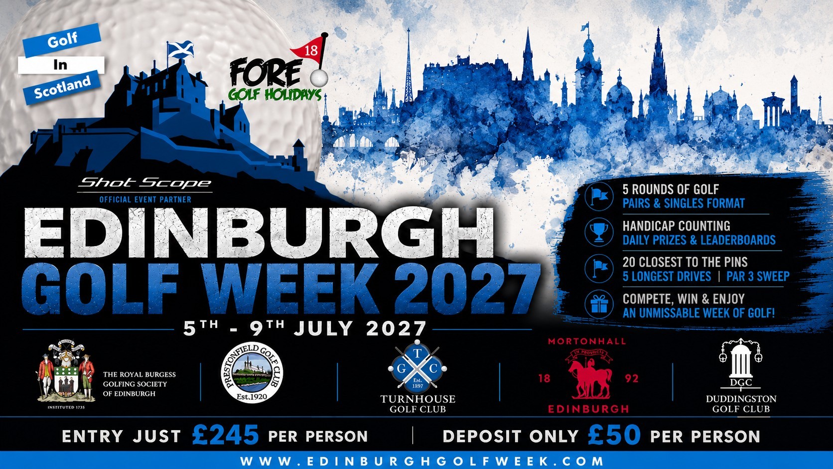Edinburgh Golf Week 2027