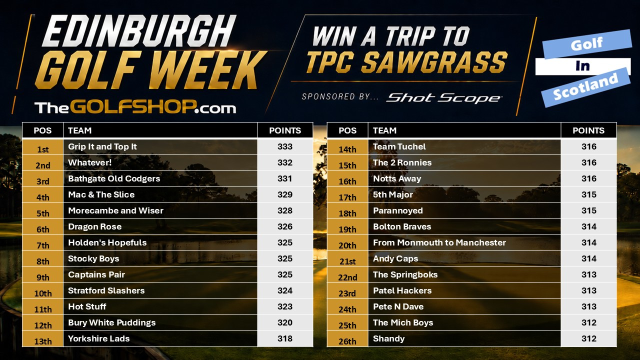 Edinburgh Golf Week 2026 highlight